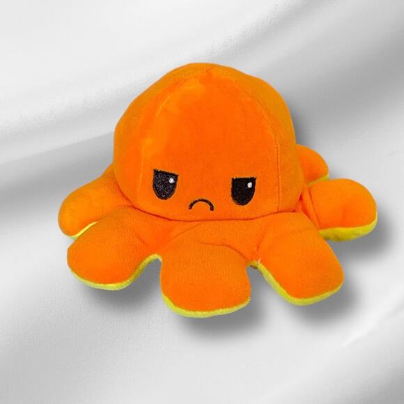 Happy Sad Reversible Octopus Plush Toy - Picture 2 of 3